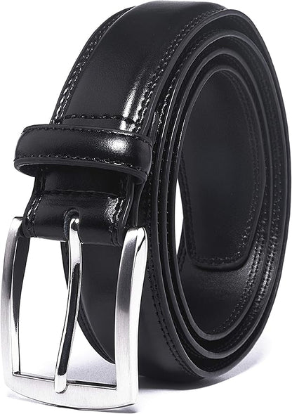 Fabio Valenti Genuine Leather Dress Belts For Men - Mens Belt For Suits, Jeans, Uniform With Single Prong Buckle