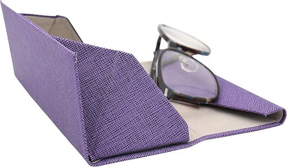 Real Sic Glasses Case for Men and Women - Magnetic Folding Hard Shell Sunglass Holder - Inspired by Solid Color