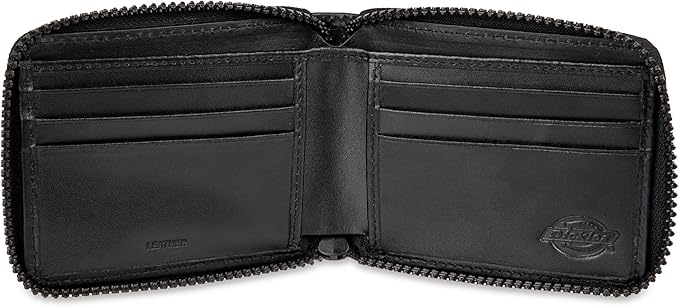 Dickies Men's RFID Everyday Leather Bifold Chain Wallet Black
