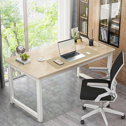 Non-Slip Desk Pad, Desk mat,Waterproof PU Leather Protector, Easy Clean Laptop Mat for Work/Home/Decor (Apricot, 31.5" x 12")
