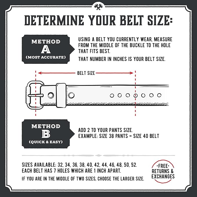 Main Street Forge The Executive Leather Belt | Made in USA | Men's Dress Belt | 1 1/4 Inch Belt