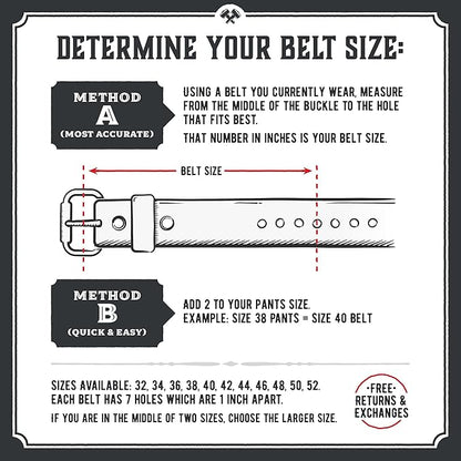 Main Street Forge The Executive Leather Belt | Made in USA | Men's Dress Belt | 1 1/4 Inch Belt