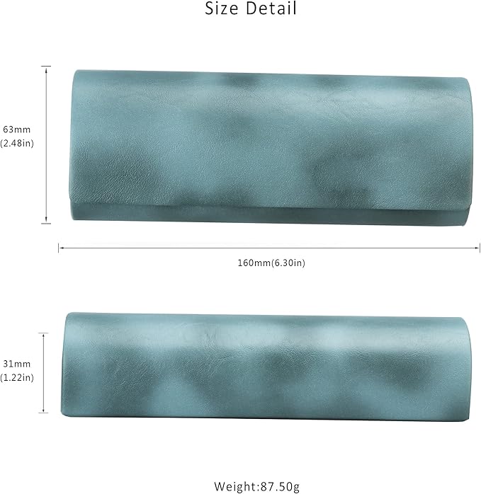 LifeArt Eyeglass Case Hard Shell, Portable Sunglass Case for Women and Men, fashionable PU Leather Eyeglass Case, Lightweight