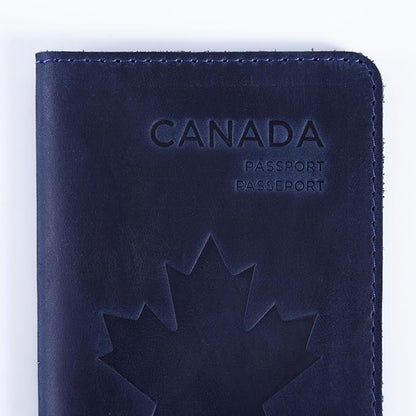 INCARNE Leather Passport Holder for Travel - Passport Case - Passport Wallet for Men - Passport Cover for Women Sleeve Protector - Travel Essentials Vacation Luggage Travel Gifts - Vintage Blue