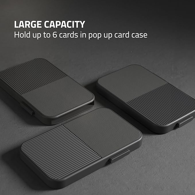 Fidelo Slim Wallet for Men – RFID Blocking Minimalist Credit Card Holder with Sliding Pop-Up Design - Push Button Men's Wallets - Front Pocket Wallet