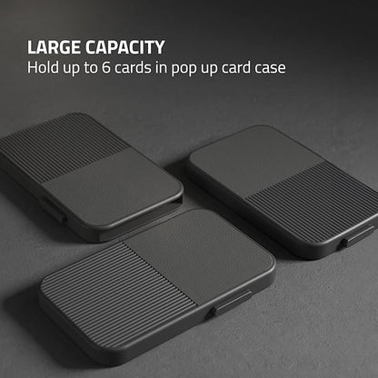 Fidelo Slim Wallet for Men – RFID Blocking Minimalist Credit Card Holder with Sliding Pop-Up Design - Push Button Men's Wallets - Front Pocket Wallet