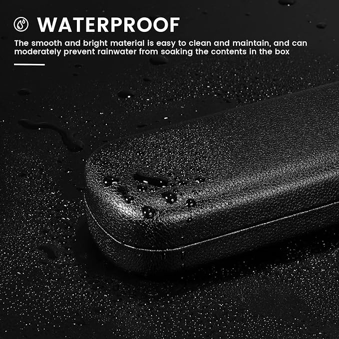 molshine Hard Shell PU Leather Glasses Case,Travel Portable Eyeglass Case for Men Women Girl Travel Study Work