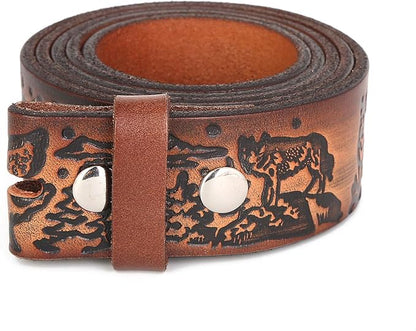 Gelante Genuine Full Grain Leather Belt Strap without Belt Buckle