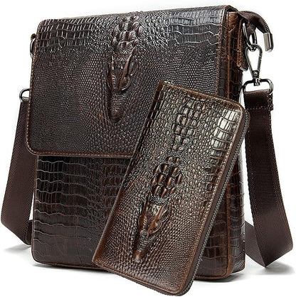 Mens Crossbody Bag, Leather Messenger Shoulder Bag for Women Men Purse Travel Work Business | Leather, Messenger, Purse, Travel, Work, Business