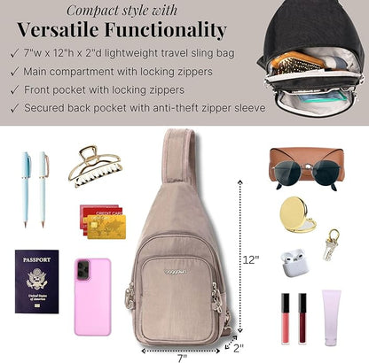 Baggallini womens Securtex Anti-theft Daytripper Sling