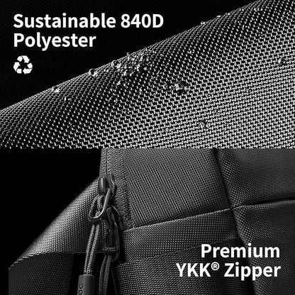 tomtoc Compact EDC Sling Bag 3L-10L, Minimalist Crossbody Bag Chest Shoulder Pack for Men Women, X-pac/Recycled Polyester