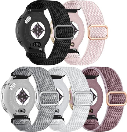 GEAK 18mm Watch Band Compatible with Garmin Venu 4 41mm Watch Band/Venu 2S 3S Watch Band, Quick Release Soft Nylon Breathable Sport Strap for Vivoactive 4S Watch Band/Forerunner 265s/255s Men Women