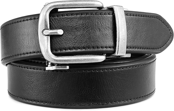 MILORDE Men's Leather Ratchet Belt - 35mm - Customizable Fit
