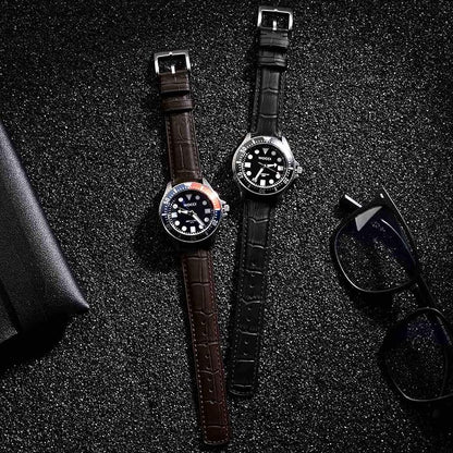 WOCCI Watch Bands, Top Grain Leather, Embossed Alligator Grain, Quick Release, Band Width 18mm 20mm 22mm