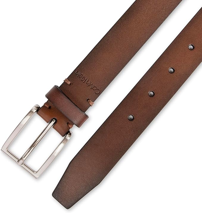 Calvin Klein Men's Dress & Casual Belt – Sleek Ck Design for for Work, Jeans & Everyday Fashion