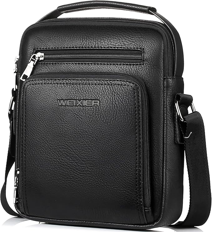 Zipper Buckle Leather Messenger Bag Crossbody Shoulder Bag Vintage Handle Bags | Zipper, Buckle, Leather, Vintage