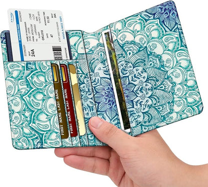 FINTIE Passport Holder, Slim Travel Wallet RFID Blocking Card Case Cover Passport Cover Protector Essentials with Credit Card Slots for Women/Men | Slim, RFID Blocking, Card Case Cover, Essentials, Credit Card Slots