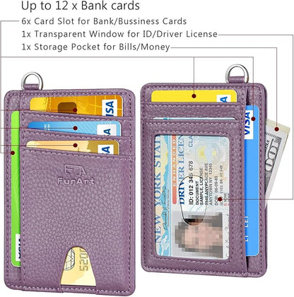 FurArt Slim Minimalist Wallet, Front Pocket Wallets, RFID Blocking, Credit Card Holder for Men