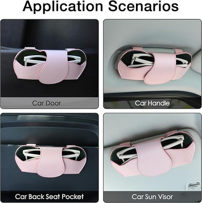 KINIVA Sunglass Clip & Holder, Magnetic Glasses Case for Car Organizer