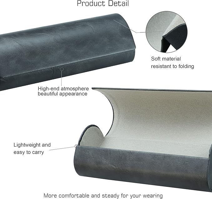 VisionGlobal Hard Shell Eyeglass Case for Eyeglasses and Sunglasses for Men/Women and Kids