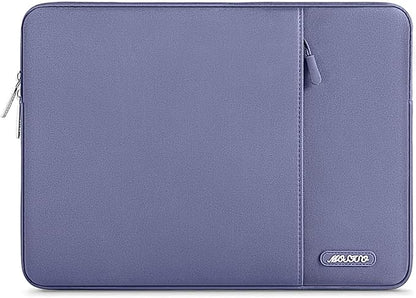 MOSISO Laptop Case 13 inch, Laptop Sleeve Compatible with MacBook Neo/Air/Pro 13 inch with A18/M5/M4/M3/M2/M1 Chip 2026-2016, Polyester Vertical Computer Sleeve Bag with Pocket, Lavender Gray