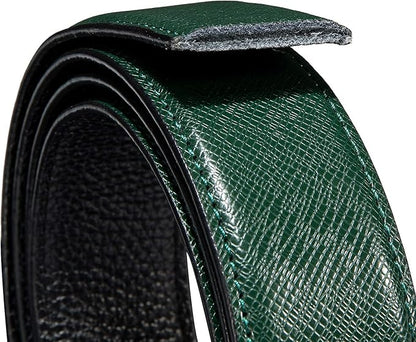 Barry.Wang Mens Belts Leather Ratchet Automatic Buckle Slide Click 1 3/8" Designer Dress Fashion Classic Casual Work Business