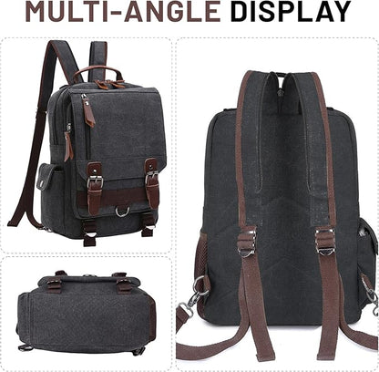 mygreen Canvas Cross Body Messenger Bag Shoulder Sling Backpack Travel Rucksack