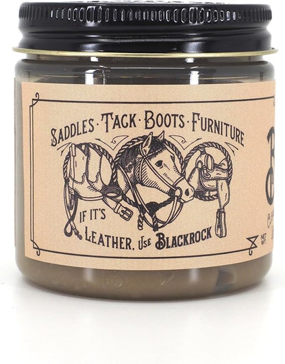 Blackrock LEATHER N RICH - Quality leather cleaner and conditioner, Made in the USA since 1976 - Leather care for boots, saddles, car interiors, furniture, horse tack. Easy to use.