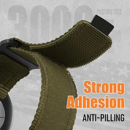 20mm Band Compatible with Samsung Galaxy Watch 7 6 5 4 FE Band 44mm 40mm/Watch 6 4 Classic 47mm 43mm 42mm 46mm/5 Pro 45mm/3 41mm/Active 2 Men,Fabric Nylon Strap for Garmin Vivoactive 5 3/Venu,S