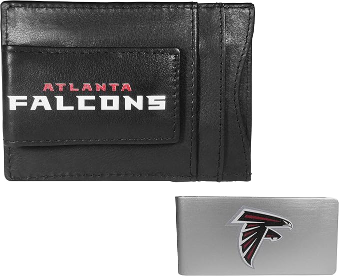 Siskiyou Sports NFL unisex Leather Cash & Cardholder & Money Clip