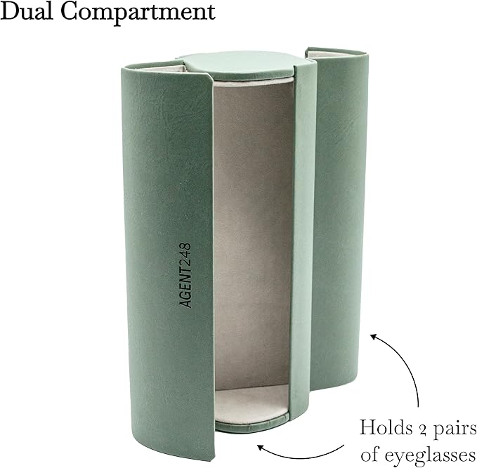 Eyeglass and Sunglass 2-Compartment Travel Case
