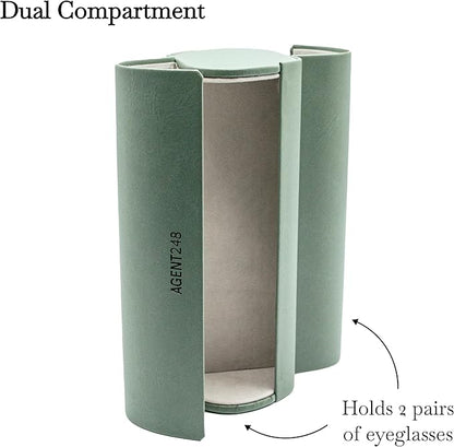 Eyeglass and Sunglass 2-Compartment Travel Case