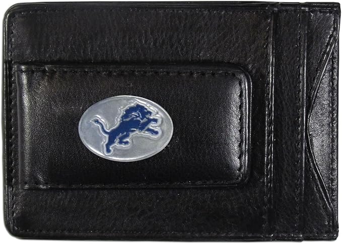 NFL Leather Money Clip Cardholder