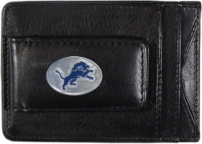 NFL Leather Money Clip Cardholder