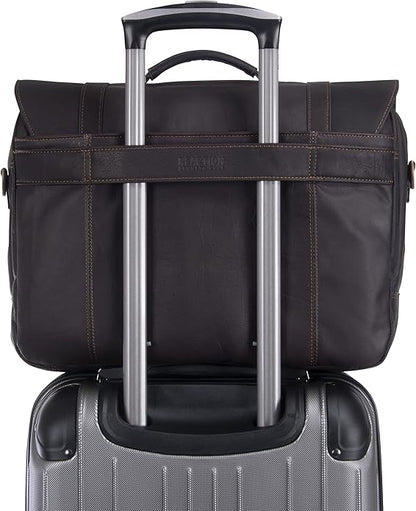 Kenneth Cole REACTION Show Business 16" Colombian Leather Business Laptop Portfolio Messenger Bag