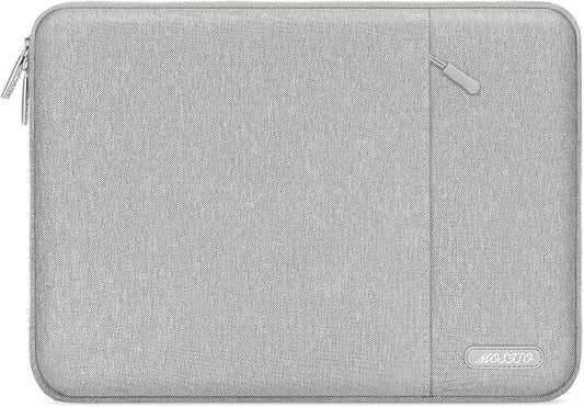 MOSISO Laptop Case 17.3 inch, 17-17.3 inch Laptop Sleeve Compatible with Dell, HP, Lenovo, Asus, Acer, Alienware, Polyester Vertical Computer Sleeve Bag with Pocket, Gray