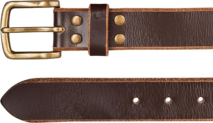 Lucky Brand Men's Jeans Leather Belt| Classic| Casual| Dress| Everyday| American Heritage| Genuine Leather| Metal Buckle