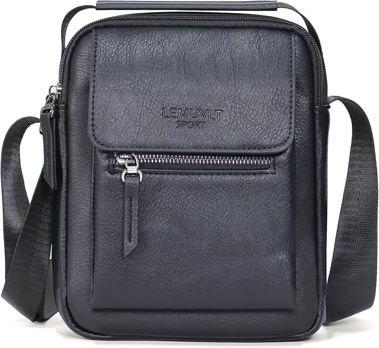 Medium & Small Crossbody bag for men shoulder bag mens purse satchel leather messenger bag gift