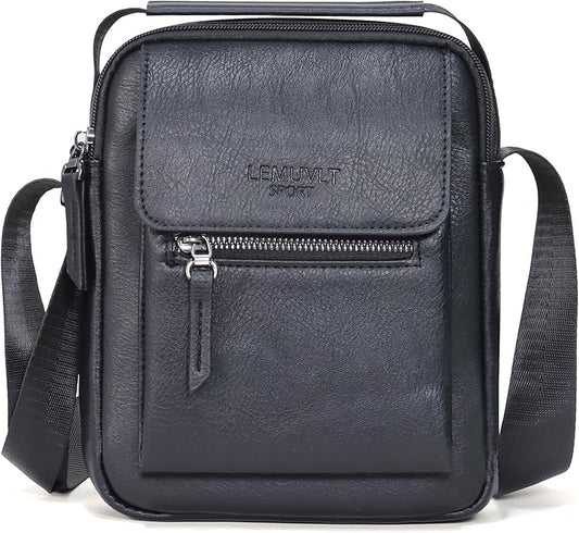 Medium & Small Crossbody bag for men shoulder bag mens purse satchel leather messenger bag gift