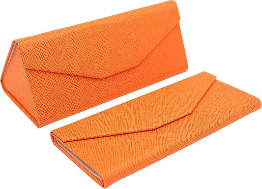 Real Sic Glasses Case for Men and Women - Magnetic Folding Hard Shell Sunglass Holder - Inspired by Solid Color