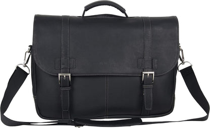 Kenneth Cole REACTION Show Business 16" Colombian Leather Business Laptop Portfolio Messenger Bag