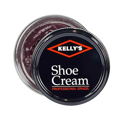Kelly's Dark Cordovan Burgundy Shoe Polish 1.5 oz - Professional Shoe Cream