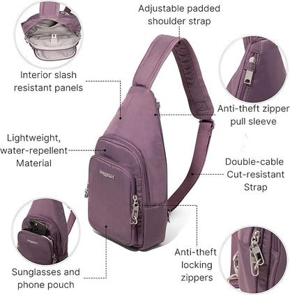 Baggallini womens Securtex Anti-theft Daytripper Sling