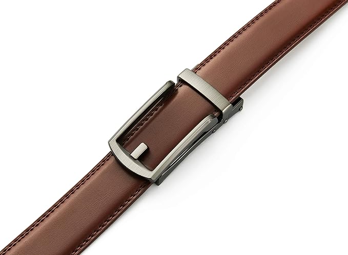 CHAOREN Mens Dress Belt - Ratchet Belt Leather 1 1/4" Comfort Click - Perfect Companion to Mens Dress Shoes