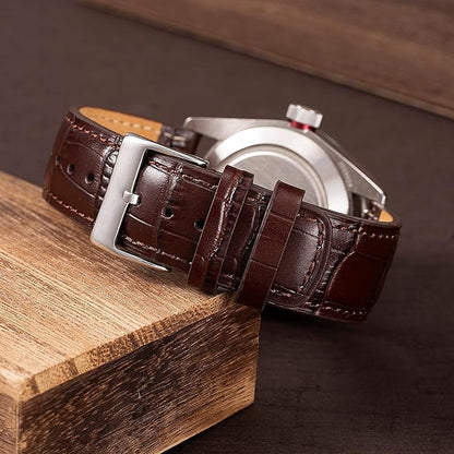 SEURE Quick Release Watch Band,Top Genuine Leather Watch Straps 19mm 20mm 21mm 22mm 24mm for Men and Women