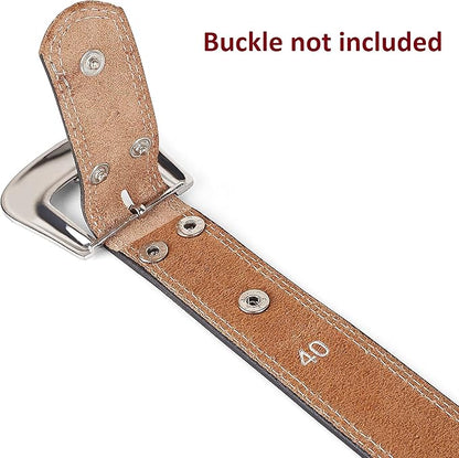 F&L CLASSIC Western Belt without buckle for men – Full Grain Leather Cowboy Belts for jeans - One Piece Leather strap belt