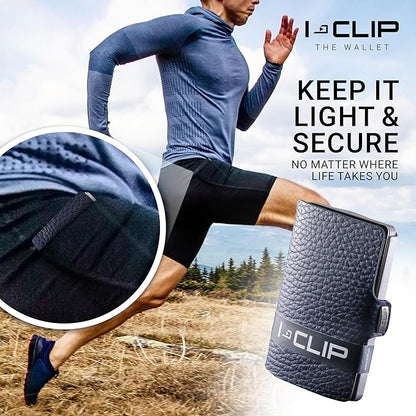 I-CLIP, Premium Men's Leather Wallet, Versatile Changeable Money clip, Secure Card Holder, Compact Men's Wallet Minimalist, Sleek Slim Design, Perfect Money Clip Wallet for Men