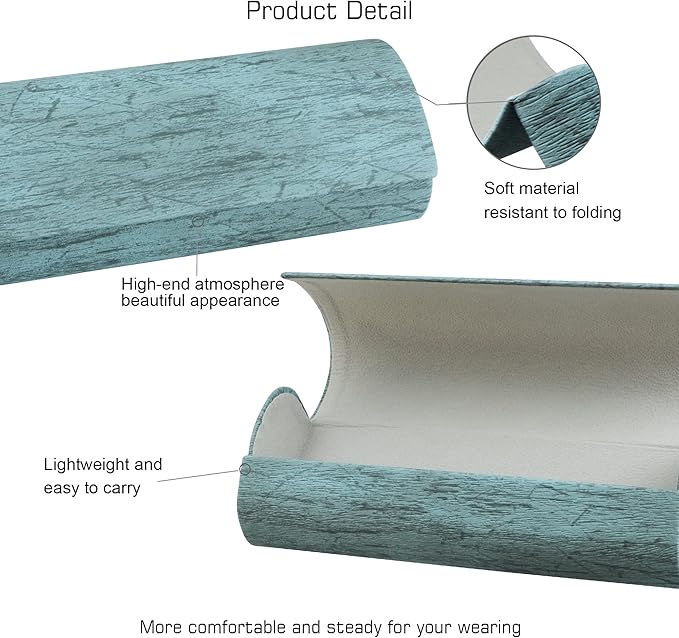 VisionGlobal Hard Shell Eyeglass Case for Eyeglasses and Sunglasses for Men/Women and Kids