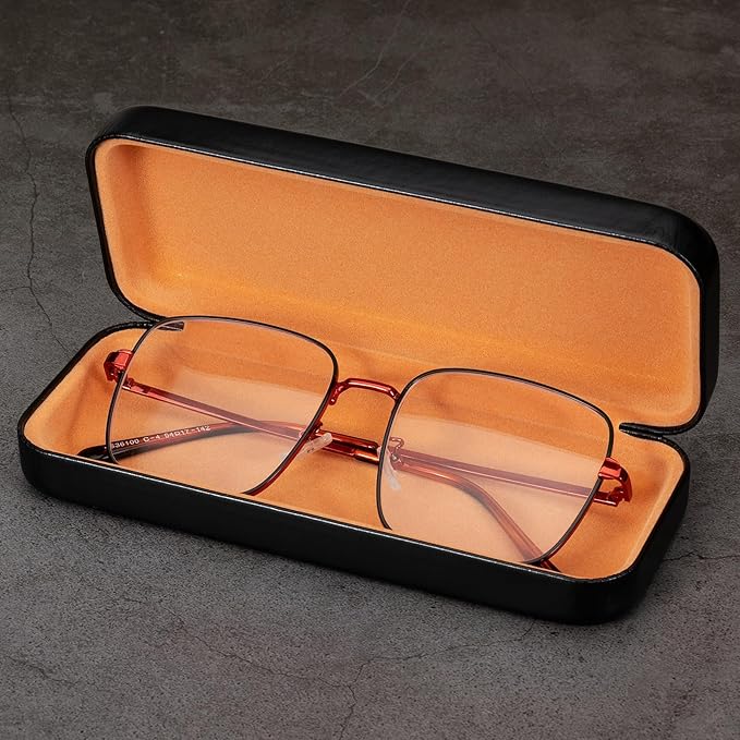 Vemiss Hard Shell Eyeglass Cases, Lightweight Portable Glasses Case for Women Men