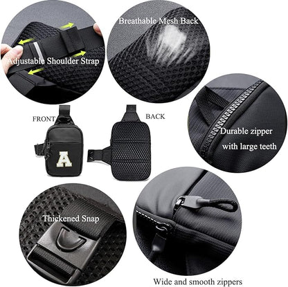 Mini Sling Bag for Men Crossbody,Small Chest Bag Casual Trendy Waterproof Lightweight Phone Crossover Daypack